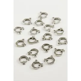 Ay Yıldız Tesbih Püskül Aparatı 50 Gram-Gümüş Rengi