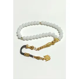 Ceyt Taşı Tesbih 8 mm-Beyaz