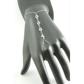 Yuvarlak Taşlı Çelik Şahmeran-Gümüş Rengi