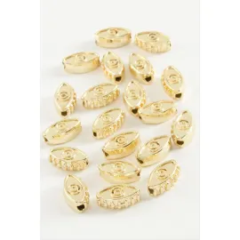 Göz Metal Bileklik Ve Kolye Ucu Aparatı 1 Adet-Sarı