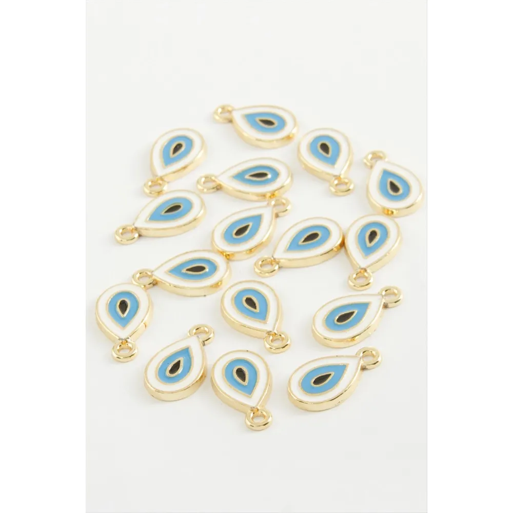 Damla Tek Kulp Mineli Bileklik Ve Kolye Ucu Aparatı 1 Adet-Lacivert