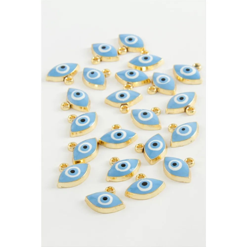 Göz Tek Kulp Mineli Bileklik Ve Kolye Ucu Aparatı 1 Adet-Lacivert