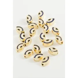 Göz Mineli Bileklik Ve Kolye Ucu Aparatı 1 Adet-Mavi