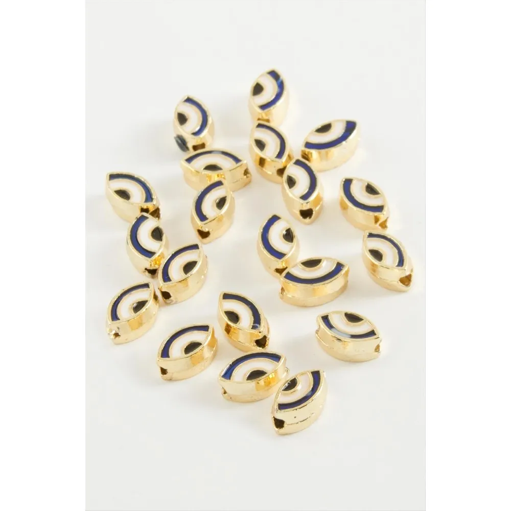 Göz Mineli Bileklik Ve Kolye Ucu Aparatı 1 Adet-Lacivert