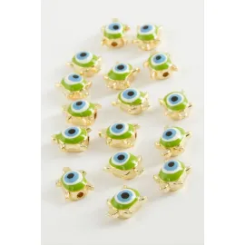 Kaplumbağa Mineli Bileklik ve Kolye Ucu Aparatı 1 Adet-Kırmızı