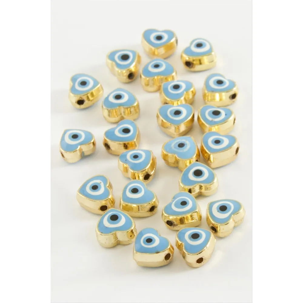 Kalp Mineli Bileklik ve Kolye Ucu Aparatı 1 Adet-Lacivert