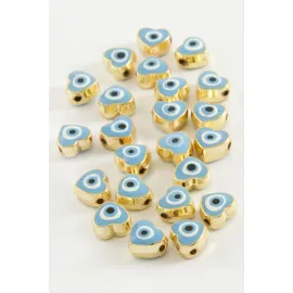 Kalp Mineli Bileklik ve Kolye Ucu Aparatı 1 Adet-Lacivert