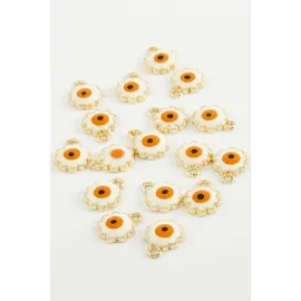 Çiçek Nazar Tek Kulplu Mineli Bileklik ve Kolye Ucu Aparatı 1 Adet-Açık Pembe