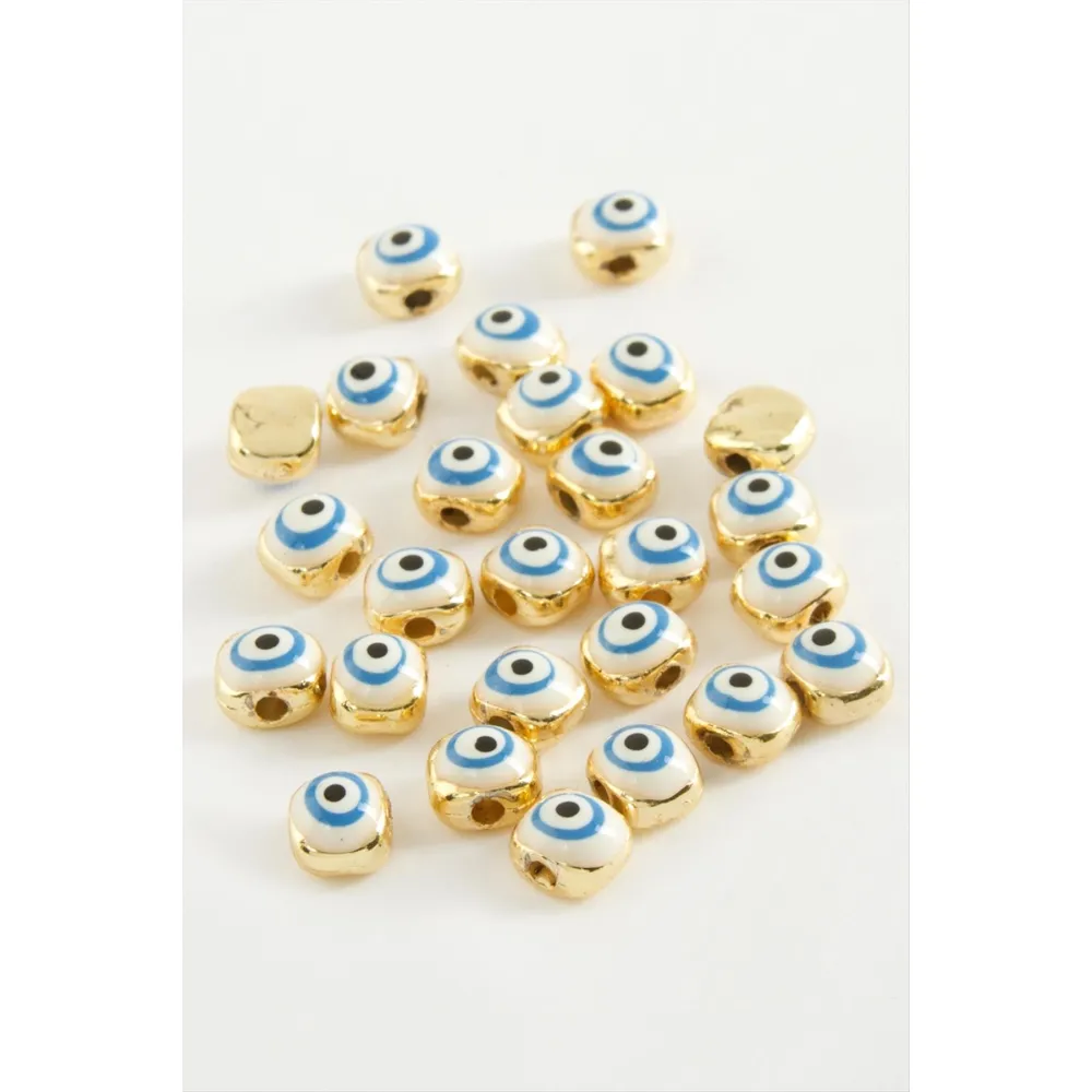 Nazar Mineli Bileklik ve Kolye Ucu Aparatı 1 Adet-Yeşil