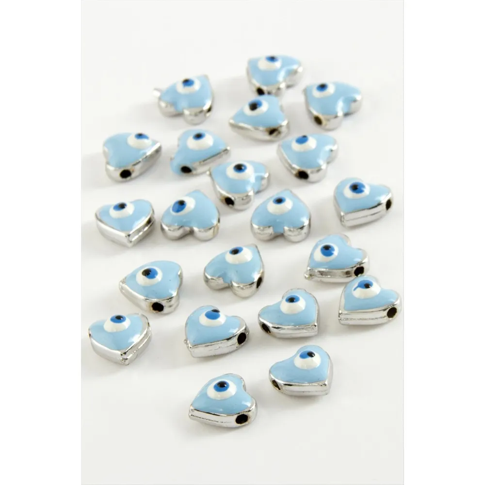 Kalp Mineli Bileklik ve Kolye Ucu Aparatı 1 Adet-Lila