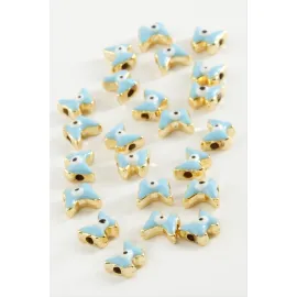 Kelebek Mineli Bileklik ve Kolye Ucu Aparatı 1 Adet-Mavi