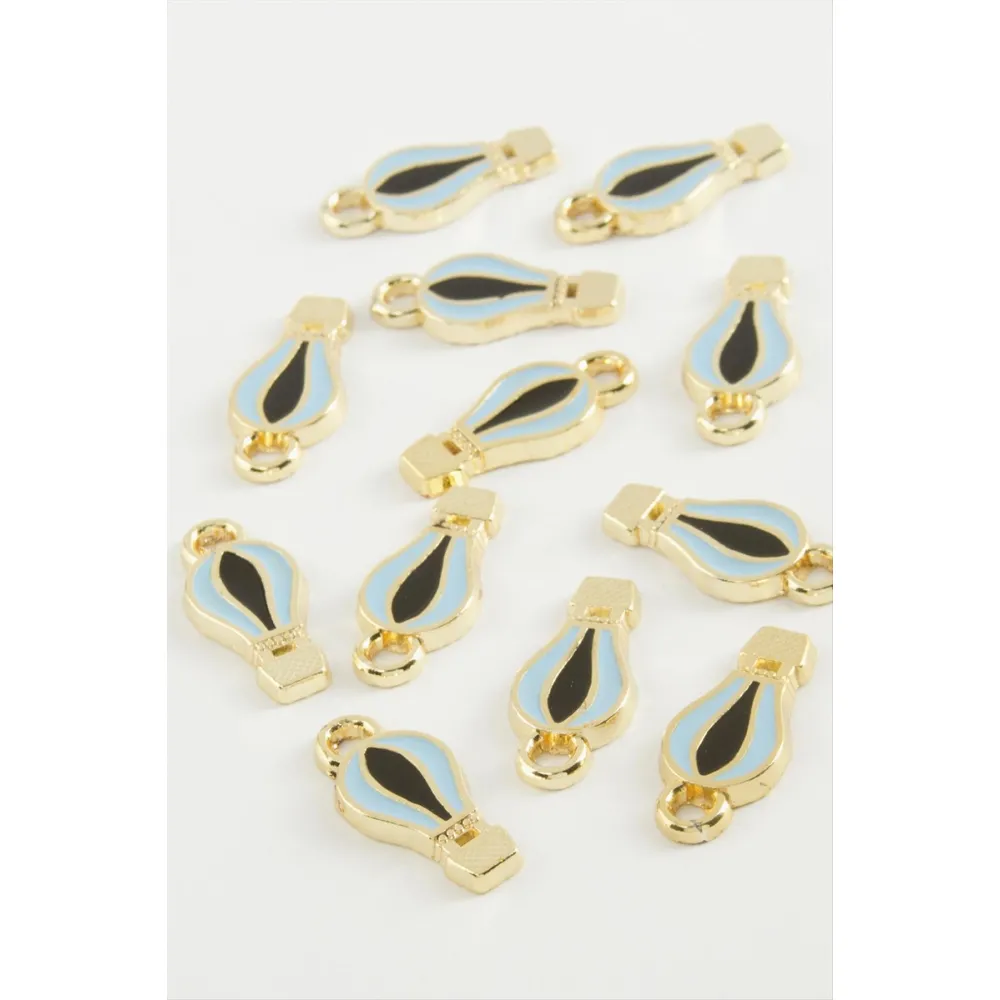 Balon Tek Kulplu Mineli Bileklik Ve Kolye Ucu Aparatı 1 Adet-Mavi