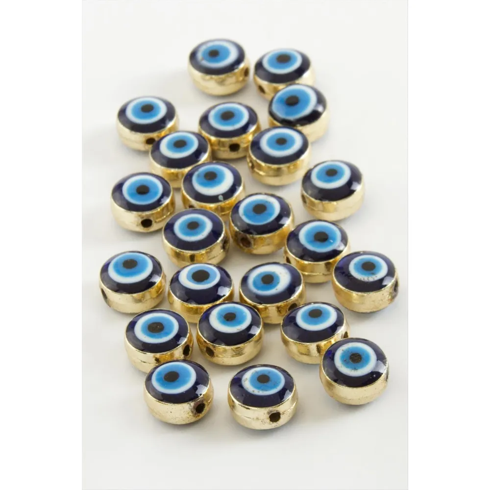 Nazar Mineli Bileklik ve Kolye Ucu Aparatı 1 Adet-Lacivert