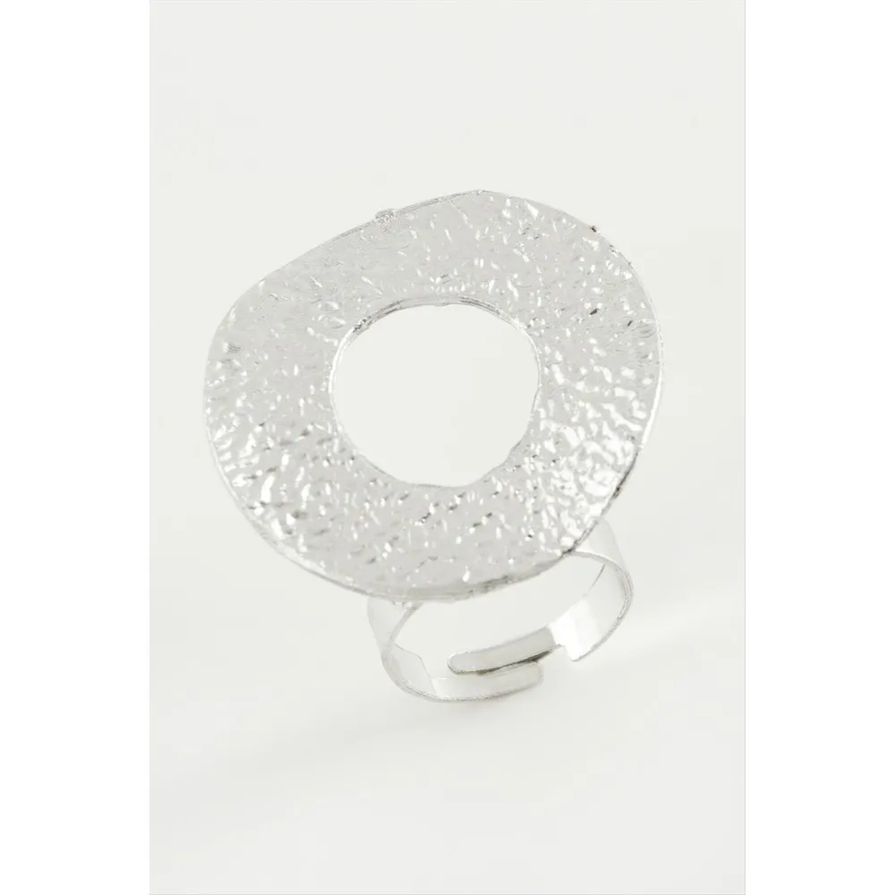 Halka Metal Yüzük-Gümüş Rengi