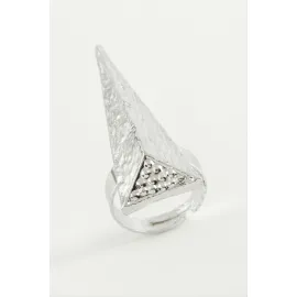 Piramit Metal Yüzük-Sarı