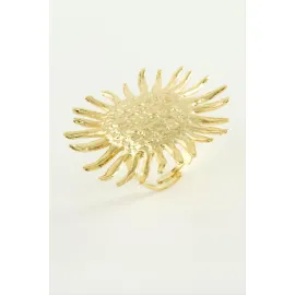 Güneş Metal Yüzük-Gümüş Rengi