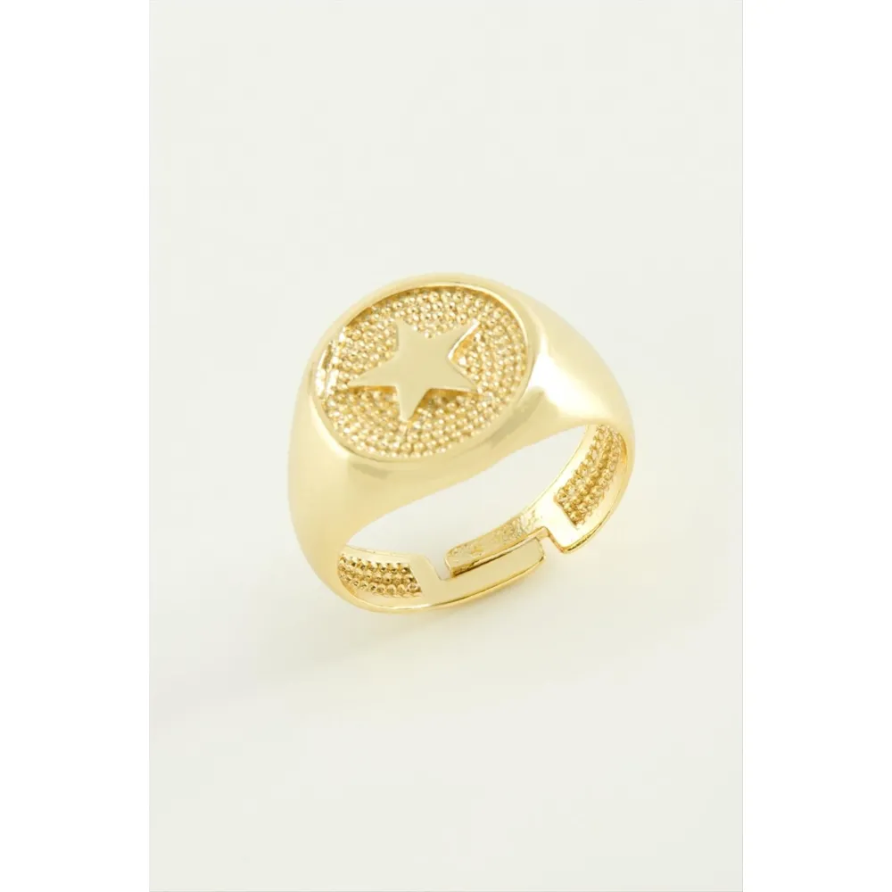 Yıldız Metal Yüzük-Gümüş Rengi