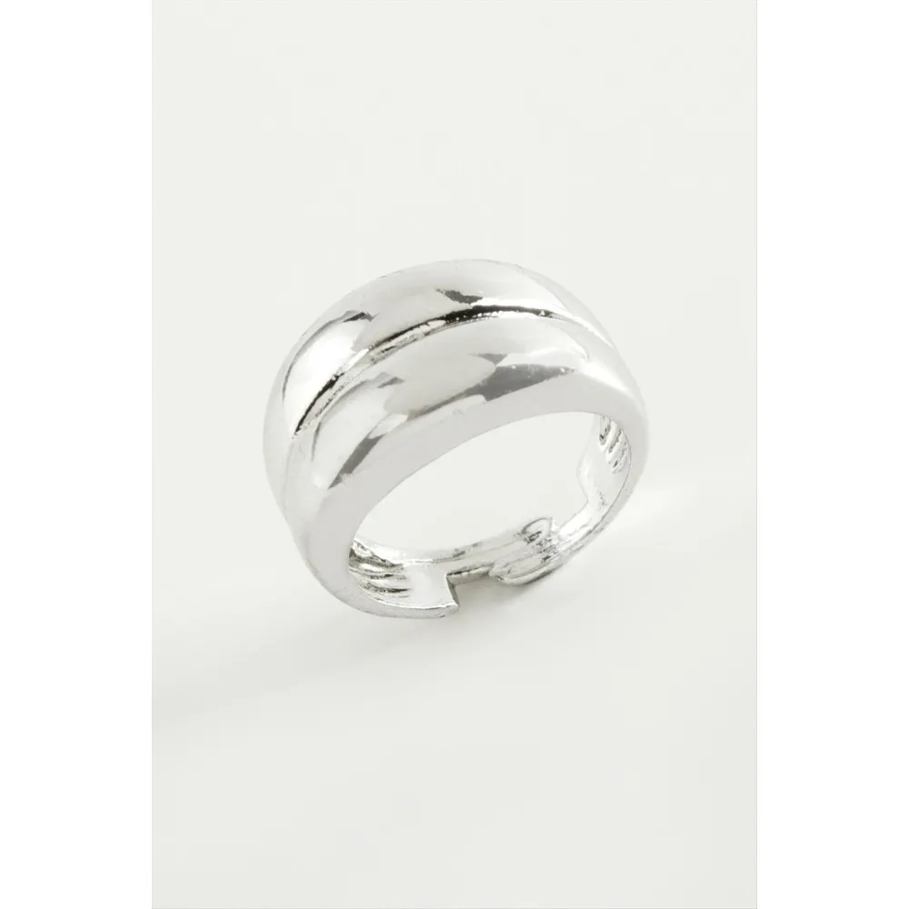 Çift Sıra Metal Yüzük-Sarı