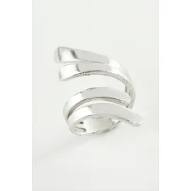 Yaprak Metal Yüzük-Sarı