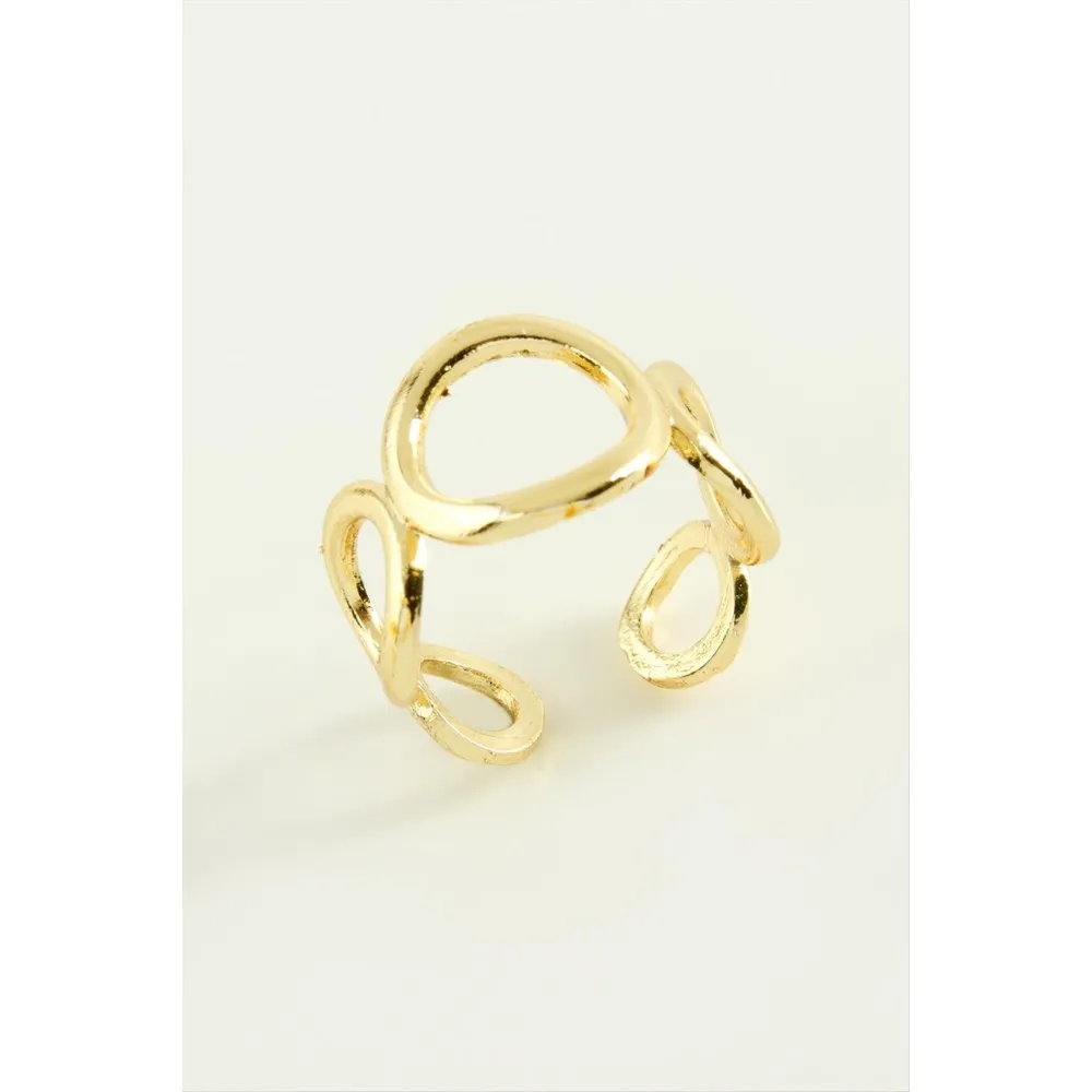 Halka Metal Yüzük-Sarı