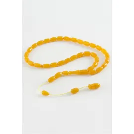 Kapsül Kesim Sıkma Tesbih 8X12 mm-Sarı