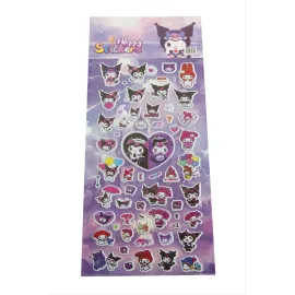 Çzgflm Karakteri Kabartmalı Sticker-Mor