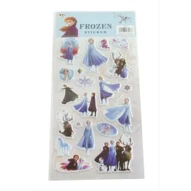 Firozen Kabartmalı Sticker-Mavi