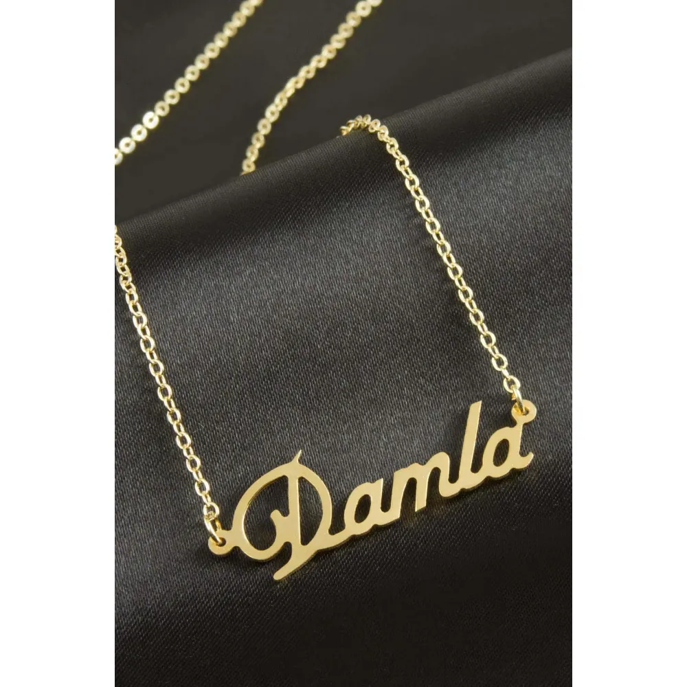 Damla isimli kolye -Sarı