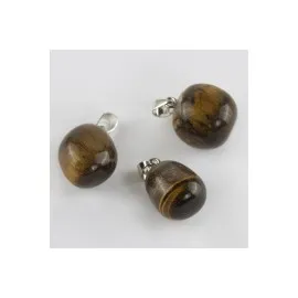 Kaplangözü Doğaltaş Kolye Ucu-Kahverengi