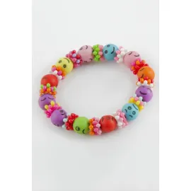 Boncuklu Çocuk Bileklik-Renkli