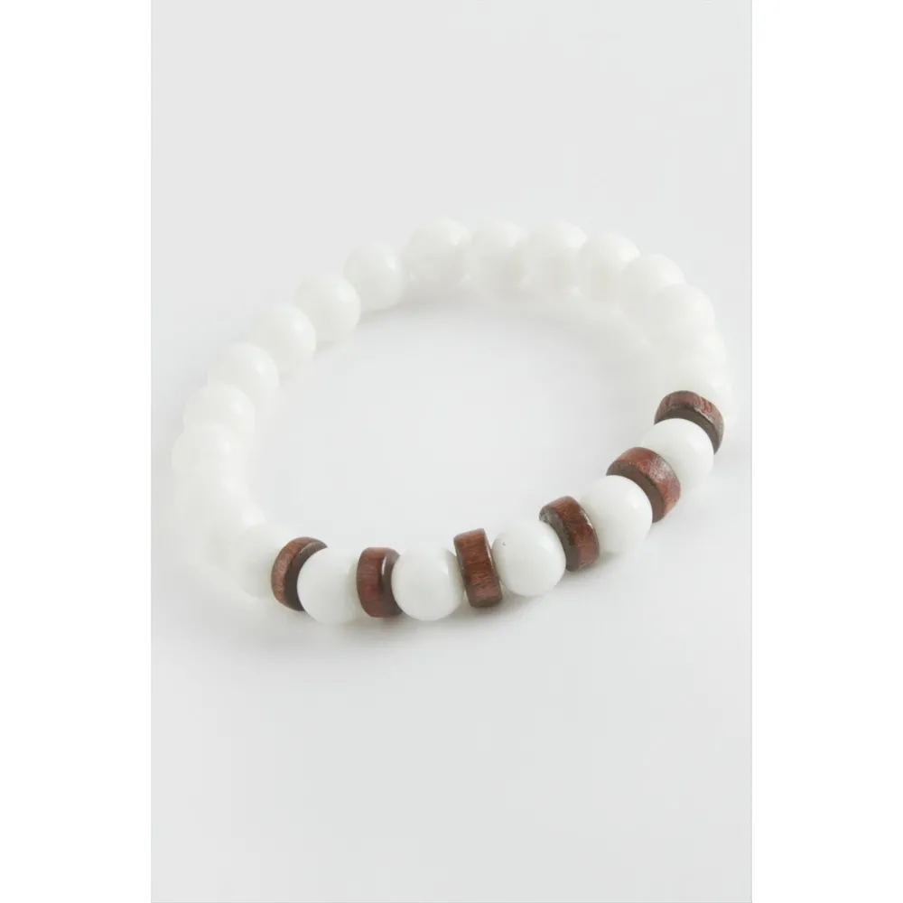 Ceyt Doğaltaş Bileklik-Beyaz