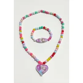 Çzgflm Boncuk Çocuk Set Kolye-Renkli