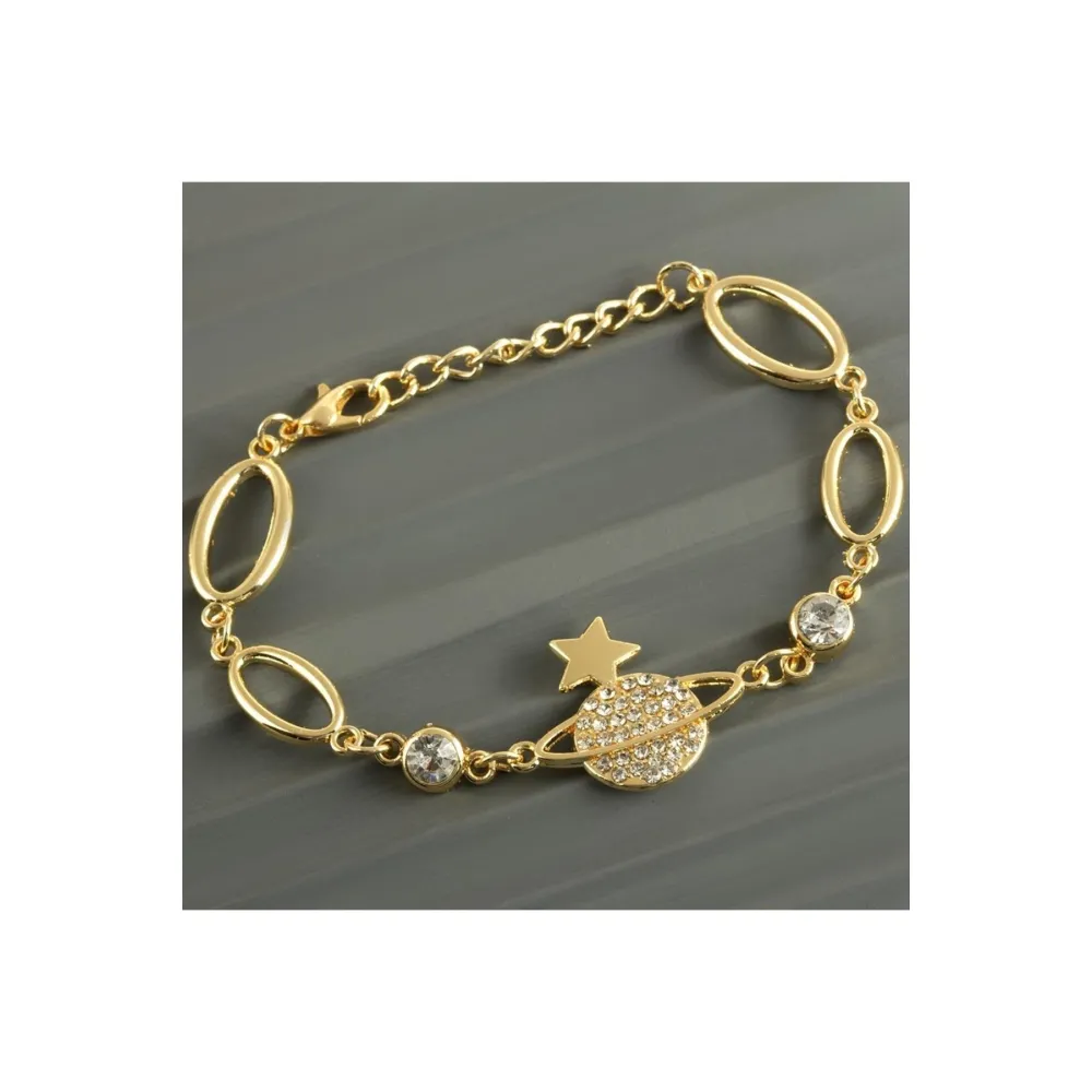 Jupiter Taşlı Trend Bileklik-Sarı