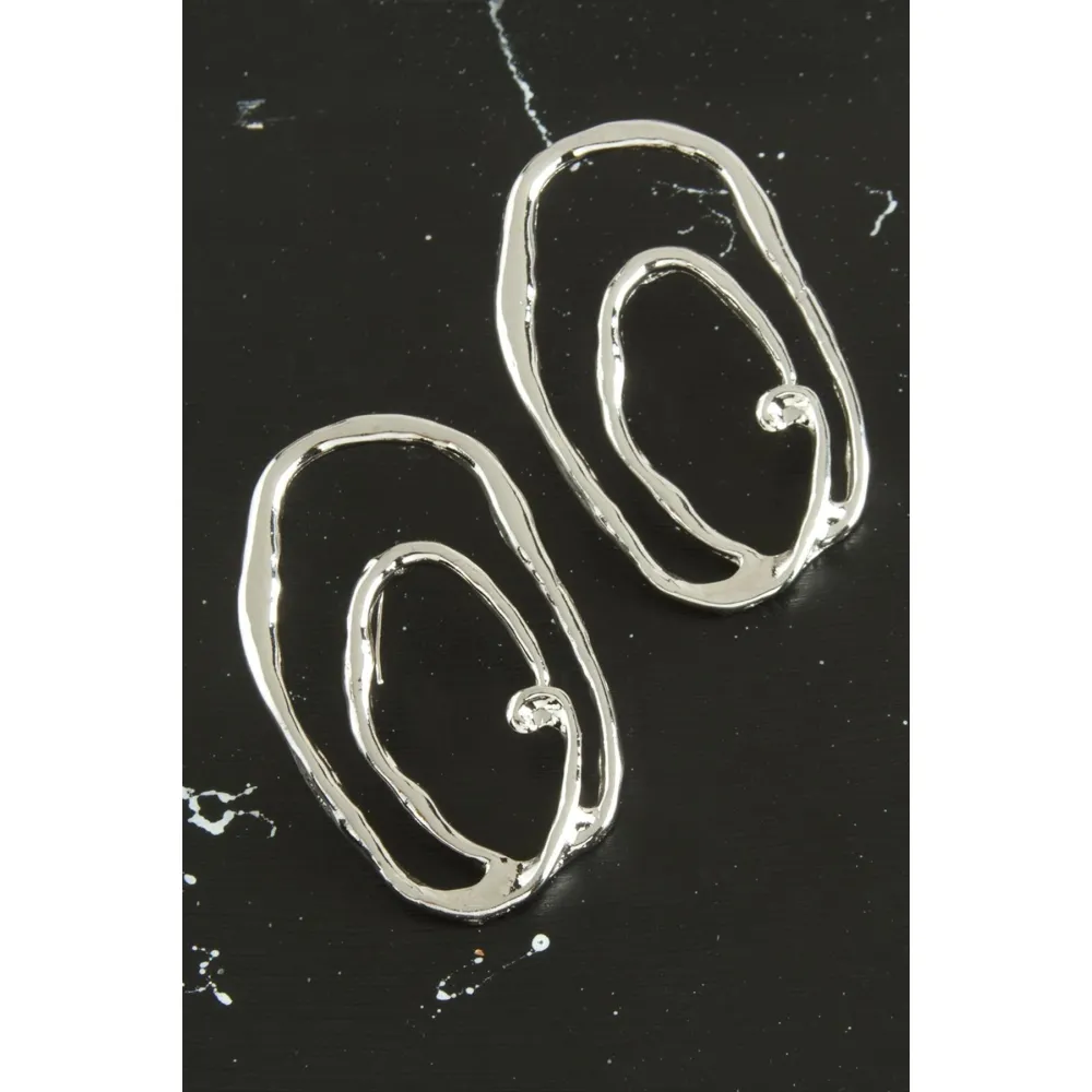 Halka Yeni Sezon Metal Küpe-Sarı