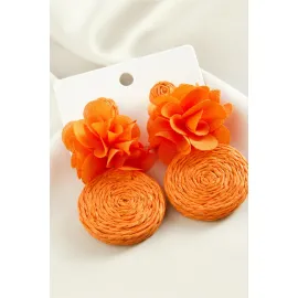 Çiçek Zr Model Küpe-Sarı