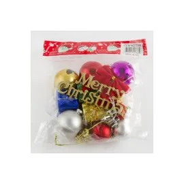 13 Adet Karışık Yılbaşı Ağaç Süsü-Renkli