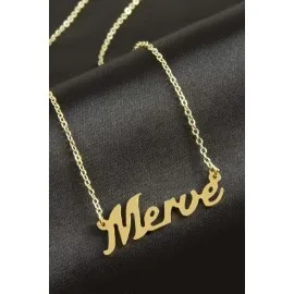 Merve isimli kolye -Sarı