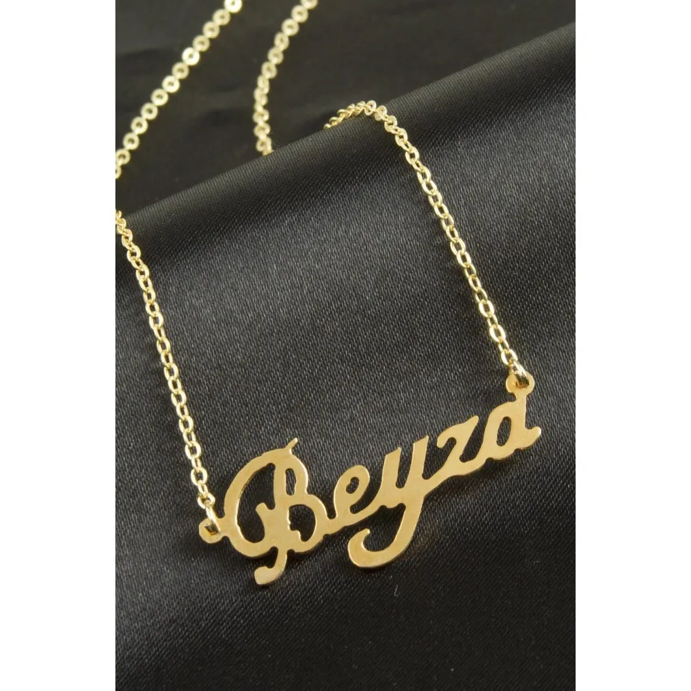 Beyza isimli kolye -Sarı
