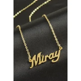 Miray isimli kolye -Sarı