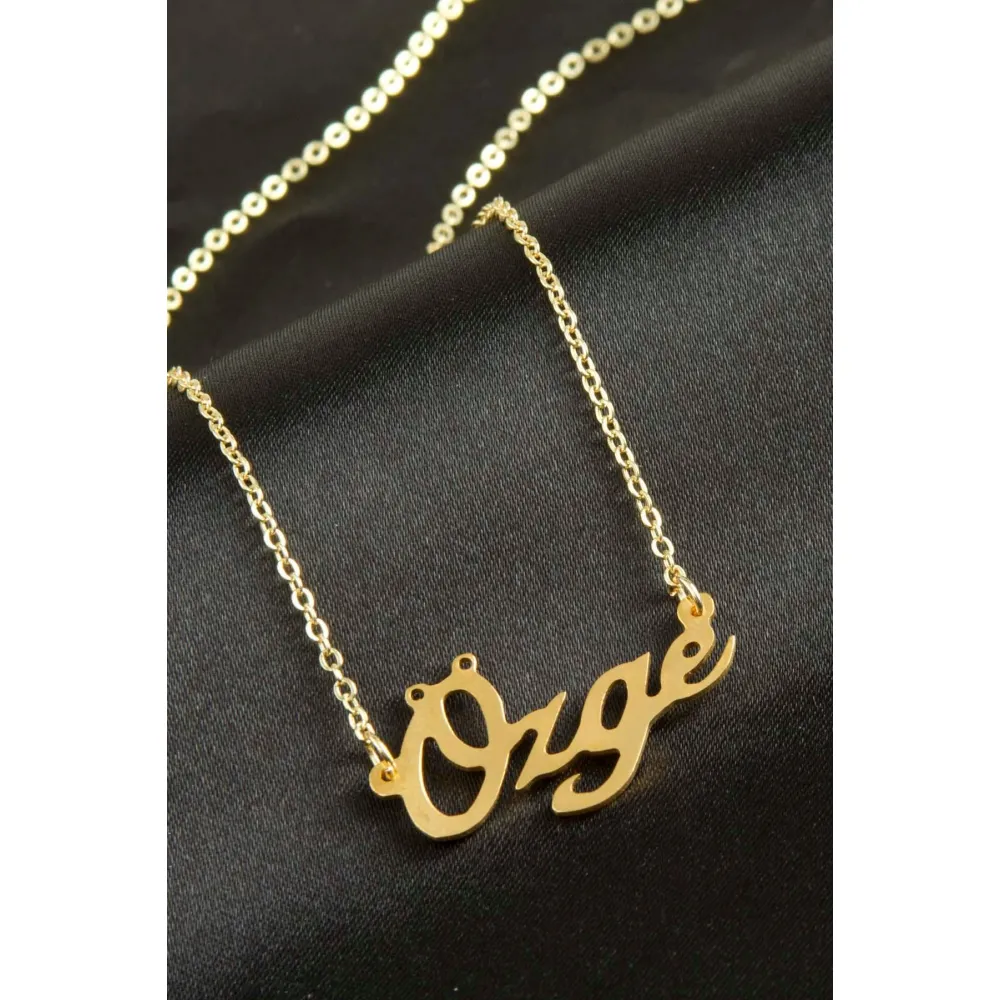 Özge isimli kolye -Sarı