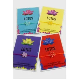 Lotus Karakteri İp Bileklik-Renkli