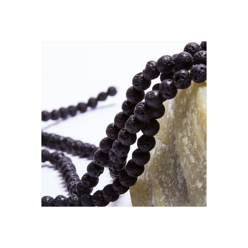 6 mm Mat Lav Taşı-Siyah