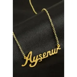 Ayşenur isimli kolye -Sarı