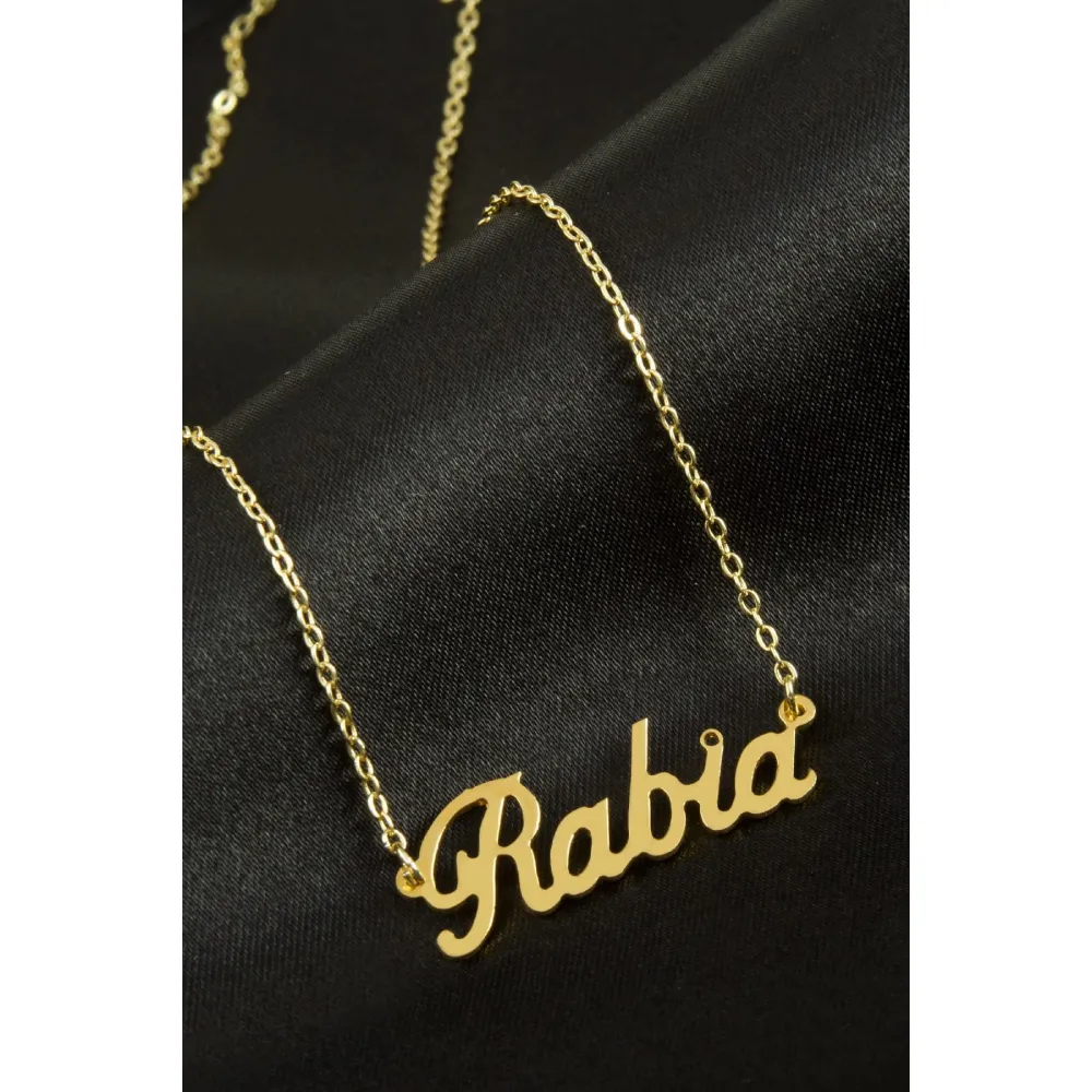 Rabia isimli kolye -Sarı