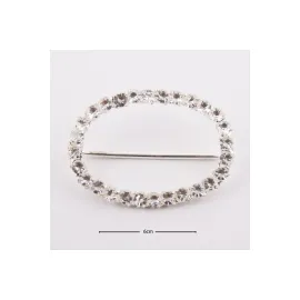 Taşlı Kemer Tokası-Gümüş Rengi