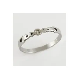 Ok Lüks Çelik Yüzük-Gümüş Rengi