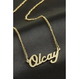 Olcay Isimli Kolye -Sarı