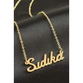 Sıdıka Isimli Kolye -Sarı