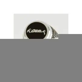 Mustafa Kemal Atatürk İmzalı Metal Erkek Yüzük-Gümüş Rengi