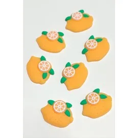 Portakal Silikonlu Figür 1 Adet-Turuncu